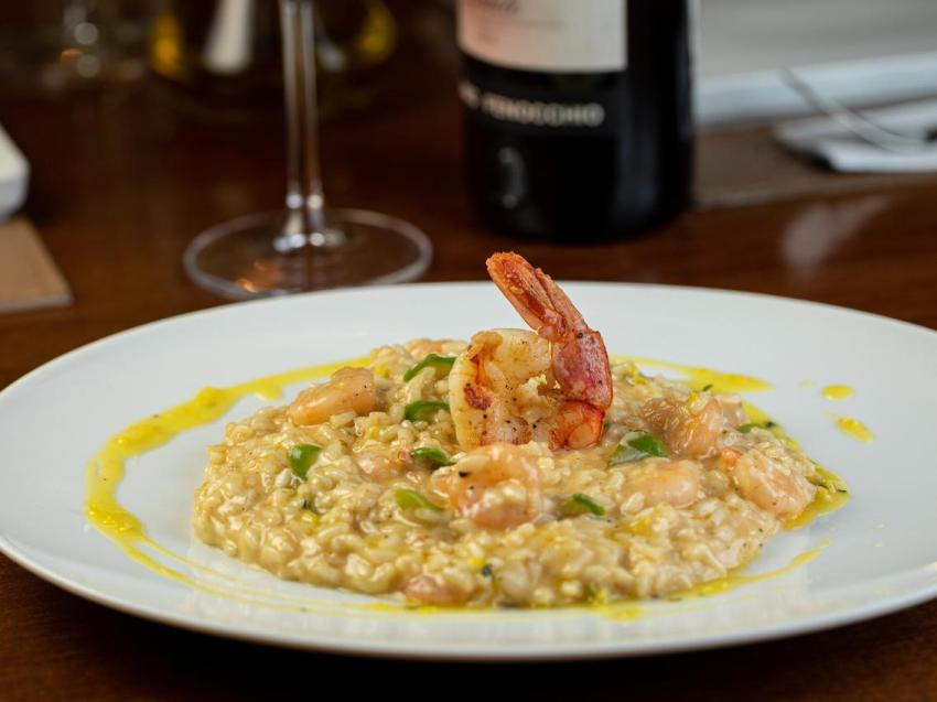 Risotto de Camarão e Cogumelos